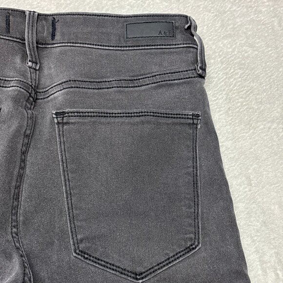 NEW Abercrombie & Fitch Size 28 6R Simone High Rise Ankle Jeans Gray Stretch $78 - Picture 3 of 8